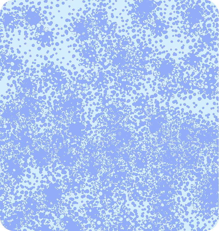 Medium blue spraypaint texture on a light blue background.